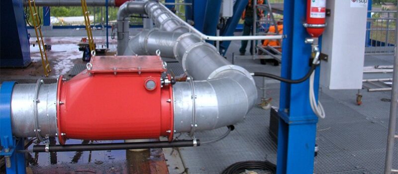 Explosion protection for aspiration filters with EX DOOR explosion-proof doors and B-FLAP check valves